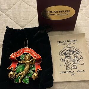 EDGAR BEREBI LTD EDITION 1997 CHRISTMAS ANGEL